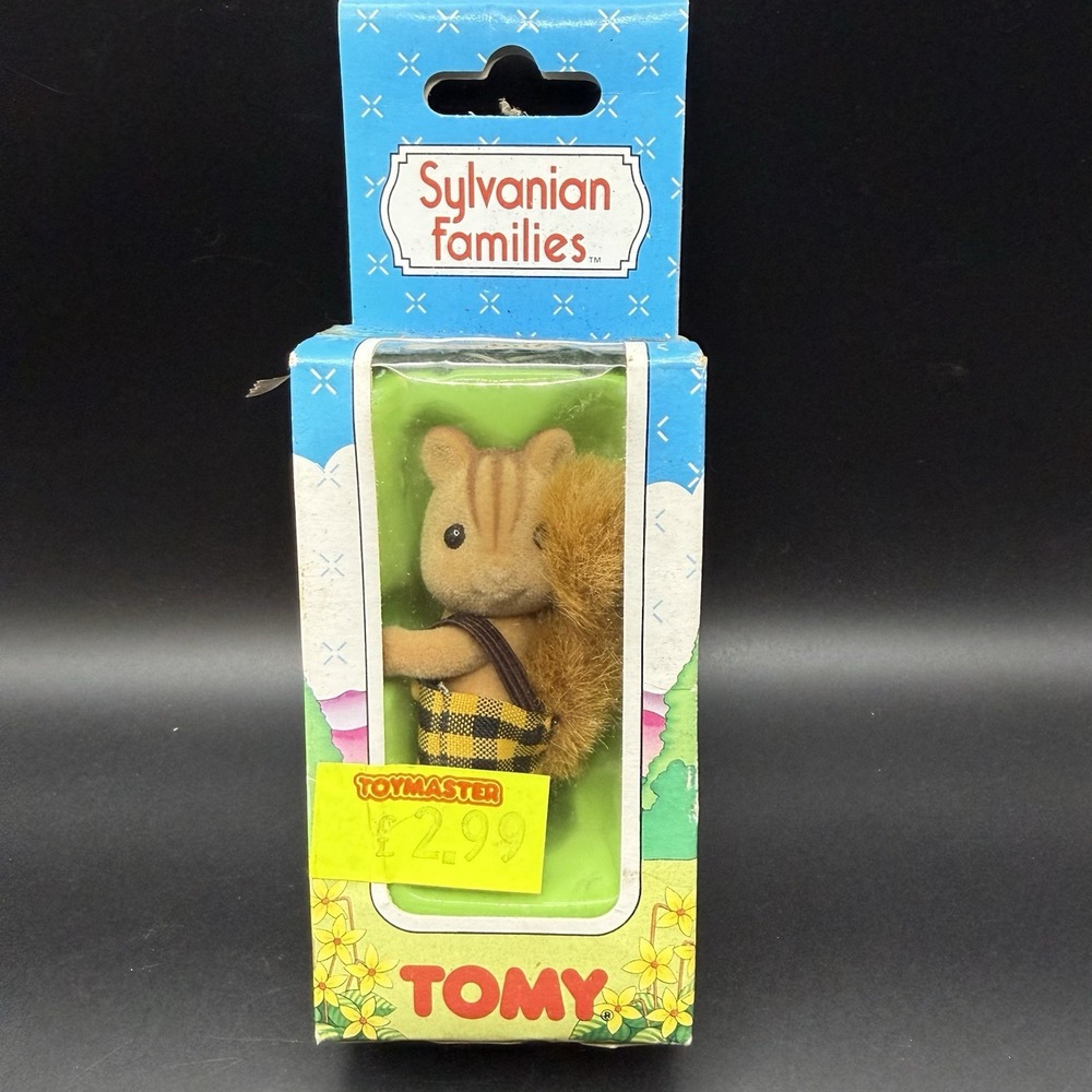 Vintage TOMY Sylvanian Families Douglas Furbanks Squirrel Brother #2887 NEW